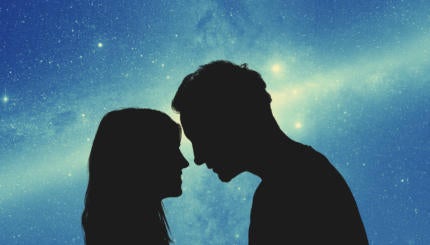 couple under stars